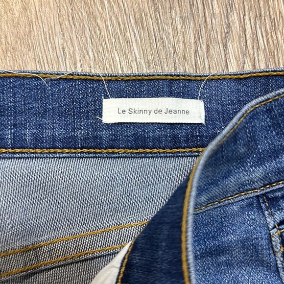 FRAME Le Skinny De Jeanne Jeans Mid Rise Size 27 - Picture 7 of 9